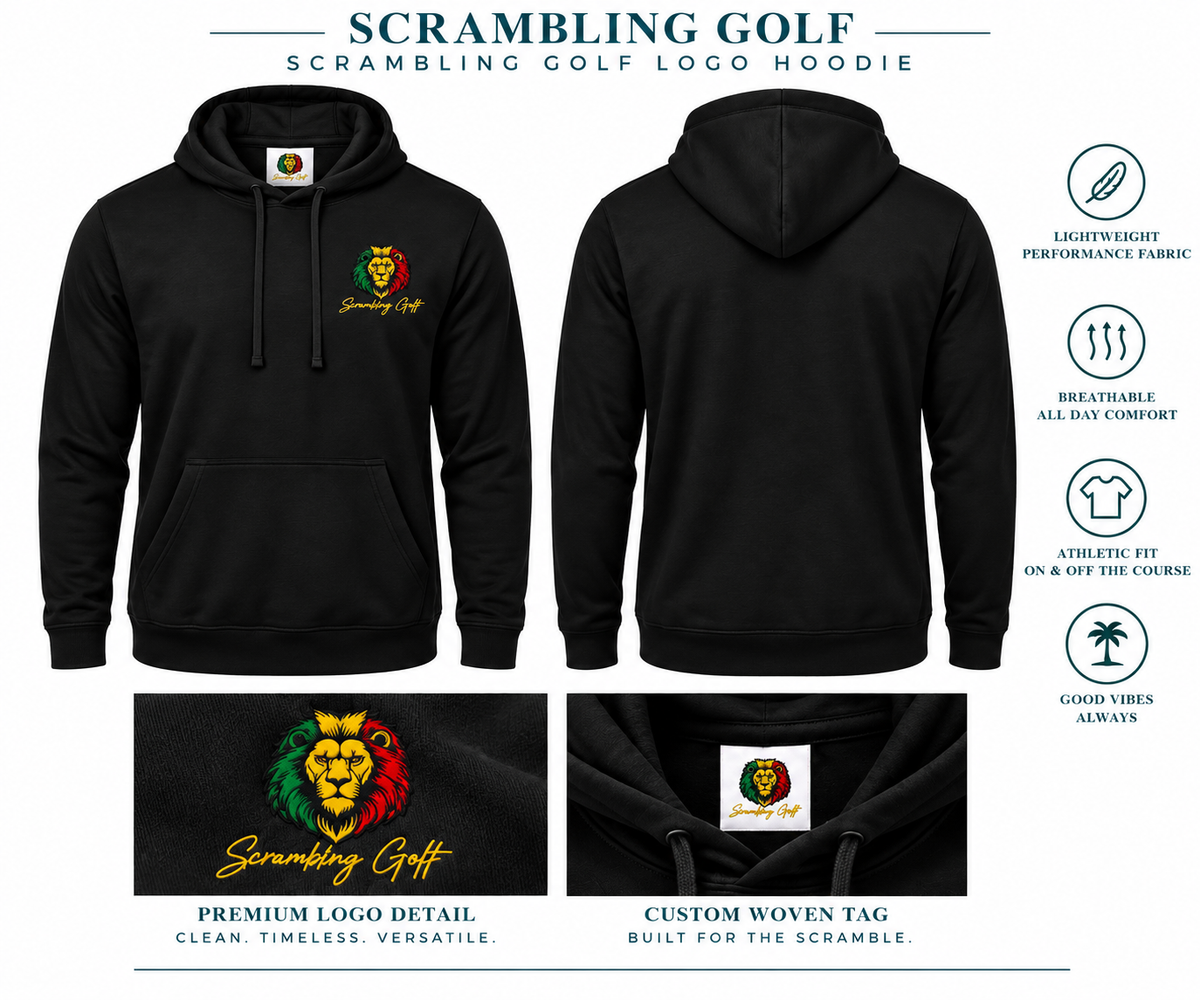 Scrambling Golf Logo Lightweight Hoodie