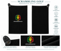 Scrambling Golf Logo Magnetic Towel